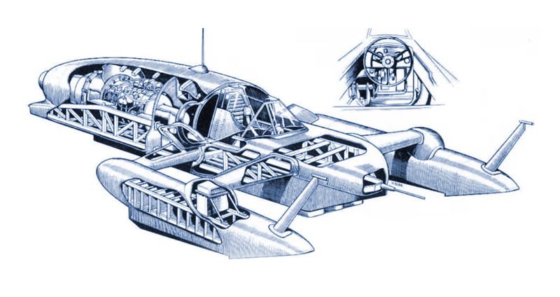 Illustration for article titled Infamous Bluebird Jet-Engined Speedboat Is Back After Spending 34 Years as an Underwater Wreck
